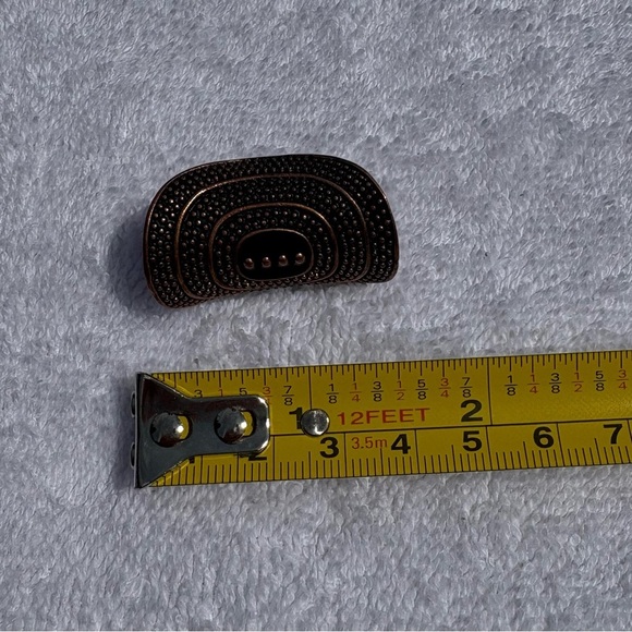 Brutalist Copper Statement Ring - Bold Retro Design - Picture 6 of 8